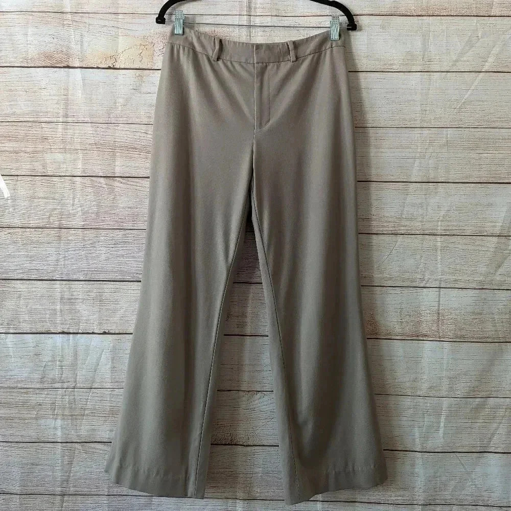 Ralph Lauren Black Label Women's Size 6 Wool Blend Dress Pants Taupe St Wide Leg